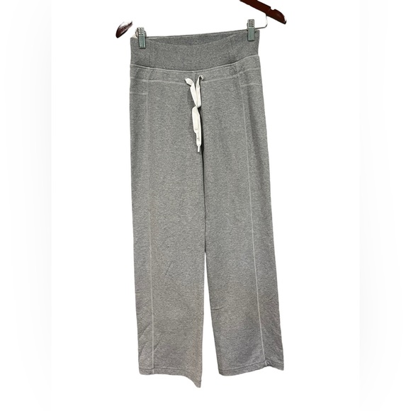 lululemon athletica Pants - Lululemon Athletica Gray Athletic Sweat Pants Wide Leg Drawstring Athleisure 4